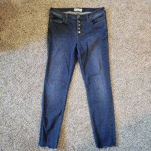 Free People FP skinny raw hem jeans